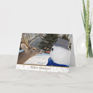 Snowman Holiday Humour Card