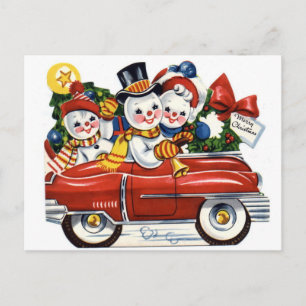 Snowman Holiday Postcard