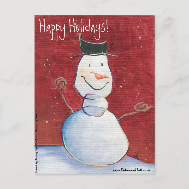 Snowman Holiday Postcards (Front)