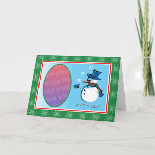 Snowman holidays holiday card