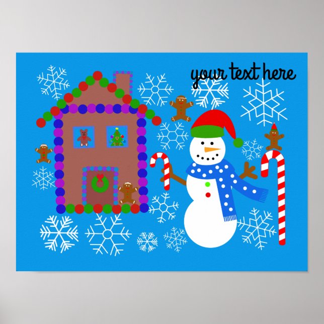 Snowman & House #2 Poster (Front)