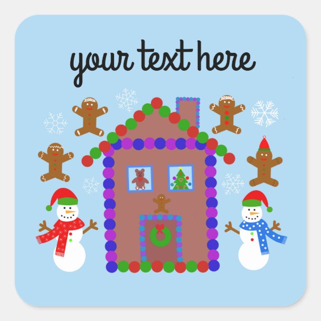 Snowman & House #3 Stickers (Front)