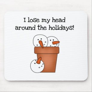 Snowman Humour T-shirts and Gifts Mouse Mat