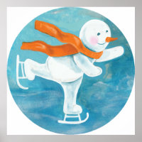 Snowman Ice Skater