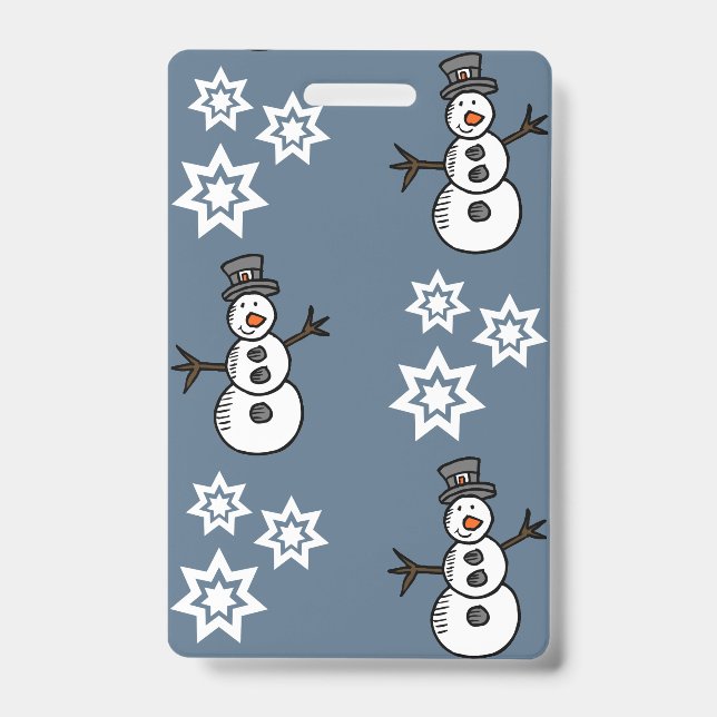 Snowman ID Badge (Front)