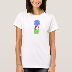 Snowman in Hot Air Balloon T-Shirt