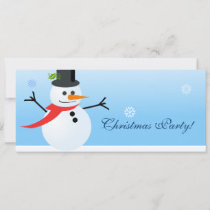 Snowman Invitation