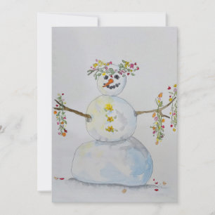 snowman  invitation