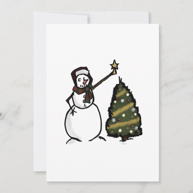 Snowman Invitation (Front)