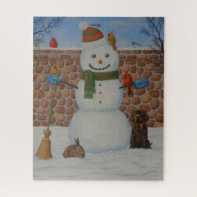 Snowman Jigsaw Puzzle (Vertical)