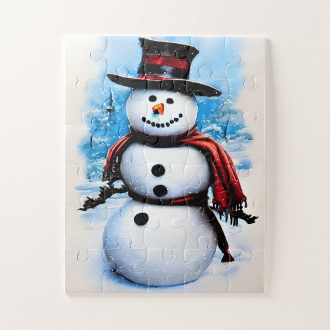 Snowman  jigsaw puzzle (Vertical)