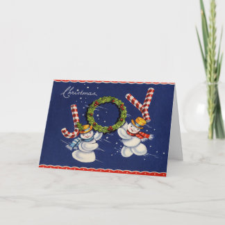 Snowman Joy Holiday Card