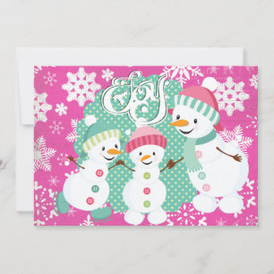 Snowman Joy Holiday Card
