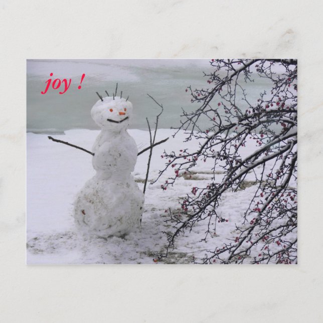 snowman joy postcard (Front)