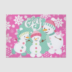Snowman Joy Tissue Paper