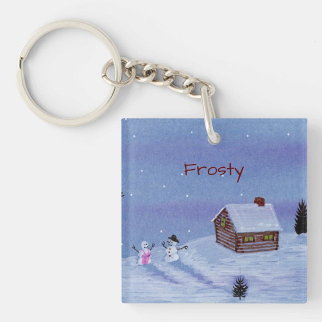 Snowman Key Ring (Front)