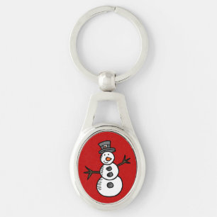 Snowman Key Ring