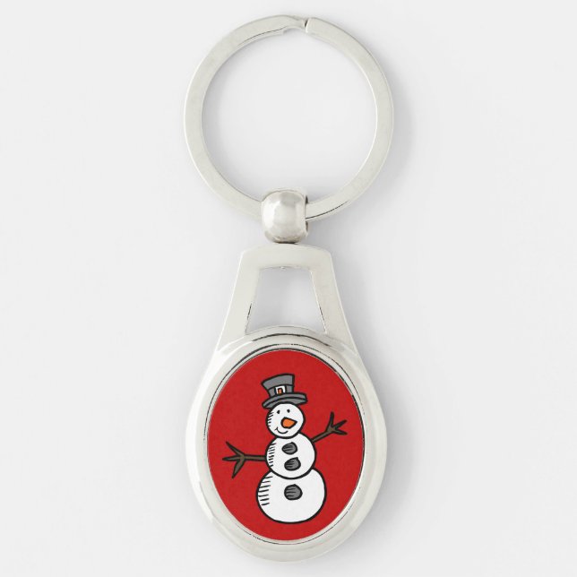 Snowman Key Ring (Front)