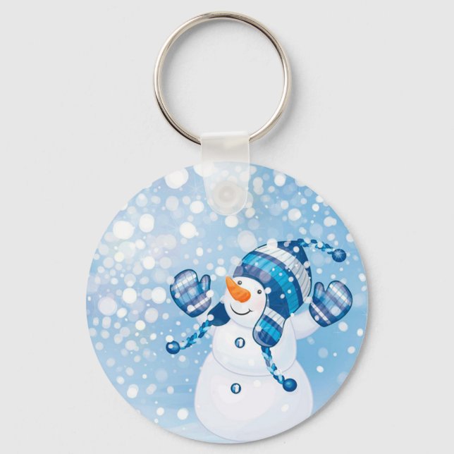 Snowman Key Ring (Front)