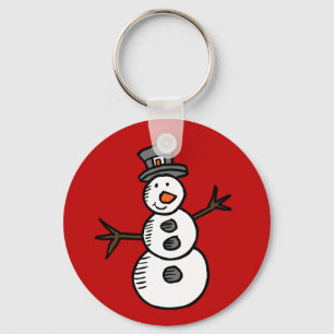 Snowman Key Ring