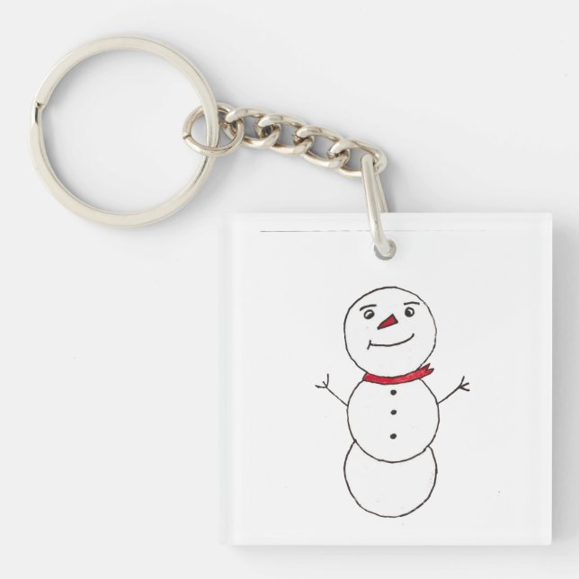 Snowman  key ring (Front)