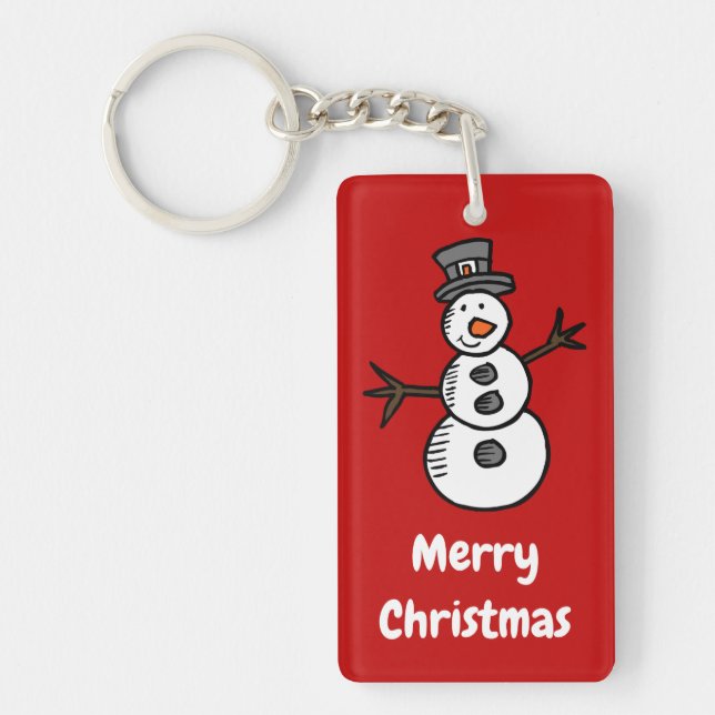 Snowman Key Ring (Front)