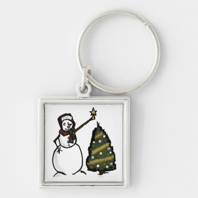 Snowman Key Ring (Front)