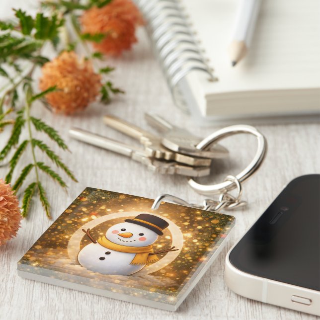 Snowman Key Ring (Front Right)