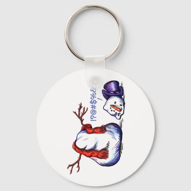 Snowman Key Ring (Front)