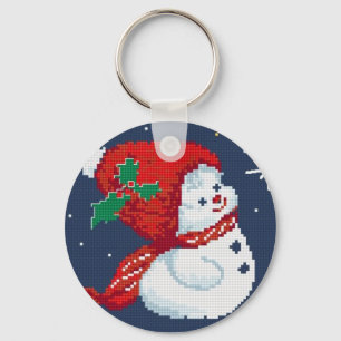 Snowman Key Ring
