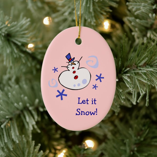 Snowman Kids Holiday Ceramic Tree Decoration (Tree)