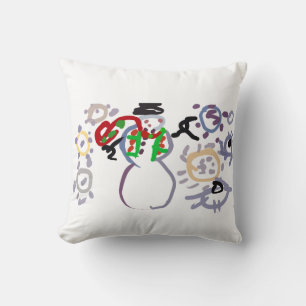 Snowman kind cushion
