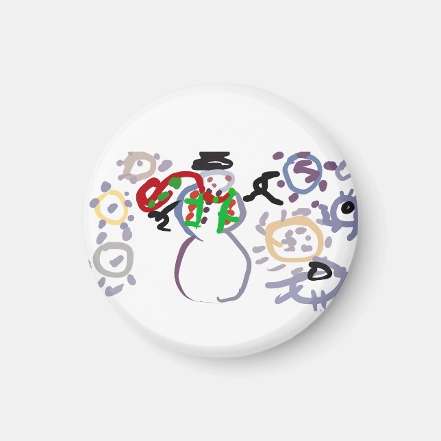 Snowman kind magnet (Front)