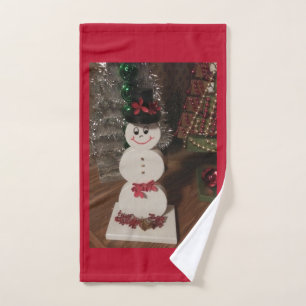 Snowman Kitchen Hand Towel