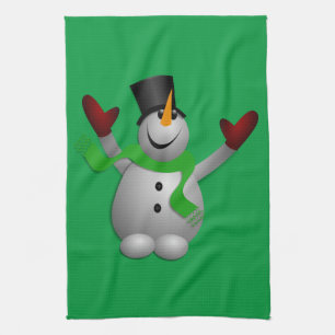 Snowman Kitchen Towel