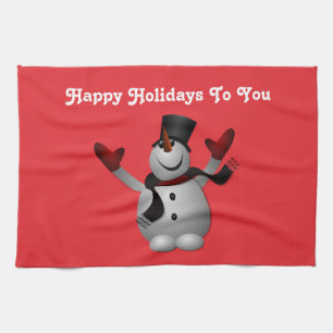 Snowman Kitchen Towel