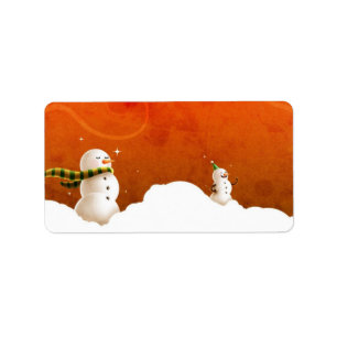Snowman Label