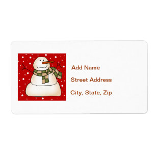 Snowman Labels