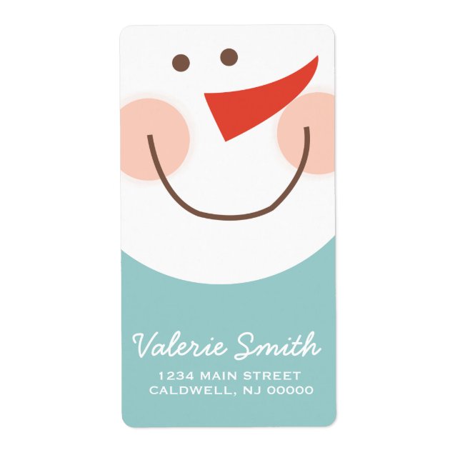 Snowman Labels | Holidays (Front)