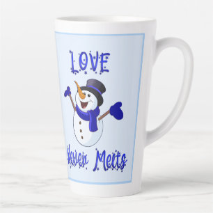 Snowman Large Latte Mug