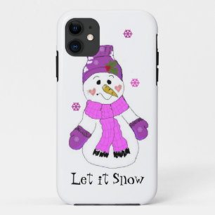 Snowman Let it Snow iPhone 11 Case