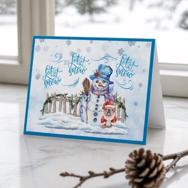 Snowman | Let it Snow Christmas Card (Creator Uploaded)