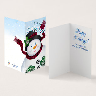 Snowman Let It Snow Christmas Holiday