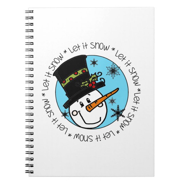 Snowman Let It Snow Notebook (Front)