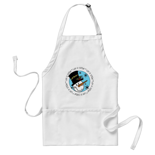 Snowman Let It Snow Standard Apron (Front)