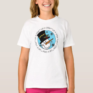 Snowman Let It Snow T-Shirt