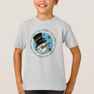 Snowman Let It Snow T-Shirt