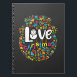 Snowman Love Christmas Decorations Notebook<br><div class="desc">Cute design of a Gingerbread Snowman Love Christmas Decorations decorations. Makes a special present for anyone during the holiday season.</div>