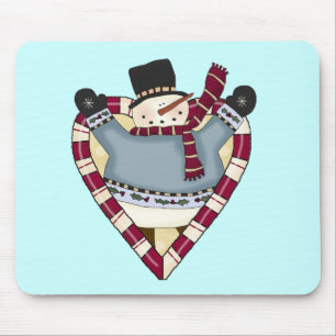 Snowman Love T-shirts and Gifts Mouse Mat