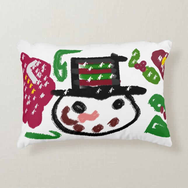 Snowman lover  decorative cushion (Front)